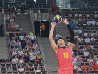 China men’s national volleyball player during the 2018 Volleyball Nations League