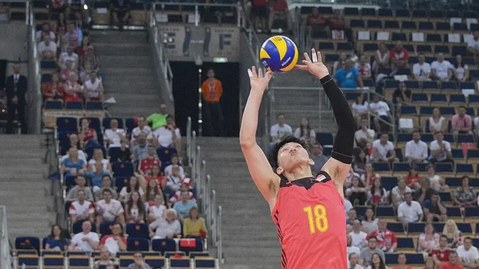 China men’s national volleyball player during the 2018 Volleyball Nations League