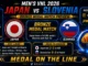 Japan vs Slovenia Men’s VNL 2026 bronze medal match preview graphic with team flags, match time and recent meeting