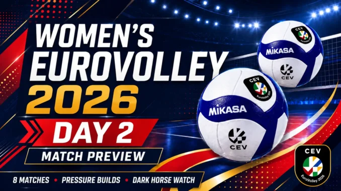 Women’s EuroVolley 2026 Day 2 preview with eight matches, favorites and dark horse watch