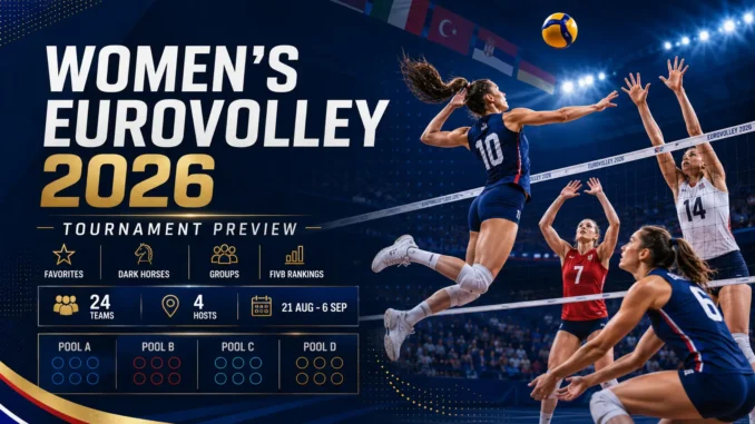 Women’s EuroVolley 2026 preview with favorites, dark horses, groups and FIVB rankings